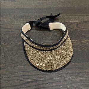 San Diego Hat Company Black and Tan Women's Sun Visor